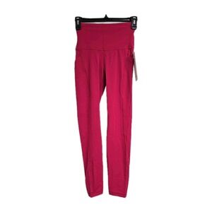 Lululemon Align Pant 25" Pockets Passionate Pink Buttery Soft Size 8 NWT